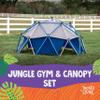 Jack and June Jungle Gym and Canopy Set - Outdoor Play for The Kids with UV-Resistant Material and Strong Design view 2