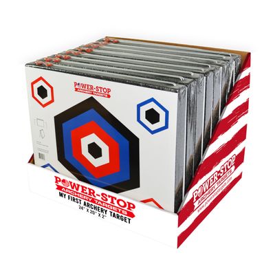 Power-Stop Archery Targets - 8 Count - 24" Youth My First Archery Target - for Kids and Youth