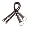 Exion Horse Bridle Rope Cheek Pieces  13mm (4/8") Vegetable-Tanned Leather with Stainless Steel Buckles  Durable Rope Cheek Straps for English Bridles  Bridle Replacement Accessories view 1