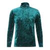 ZYXTIM Mens Velvet Velour Luxury Shirts Long Sleeve Mock Neck Warm Slim Fit Pullover Top Hipster Wedding Dance Party Shirts(Green,X-Large) view 3