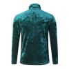 ZYXTIM Mens Velvet Velour Luxury Shirts Long Sleeve Mock Neck Warm Slim Fit Pullover Top Hipster Wedding Dance Party Shirts(Green,X-Large) view 4