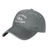 ADTEMP Refugees Welcome USA Cap Unisex Adjustable Cowboy Hat Outdoor Travel Casual Hat Sandwich Hat Gray view 1