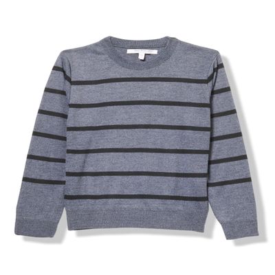 Isaac Mizrahi Horizontal Stripe Crew Neck Sweater