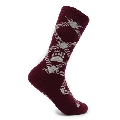 Timeless Tartans Montana Grizzlies Wool/Cashmere Dress Socks, Classic Collegiate Apparel, Officially Licensed Gift & Clothing Accessories