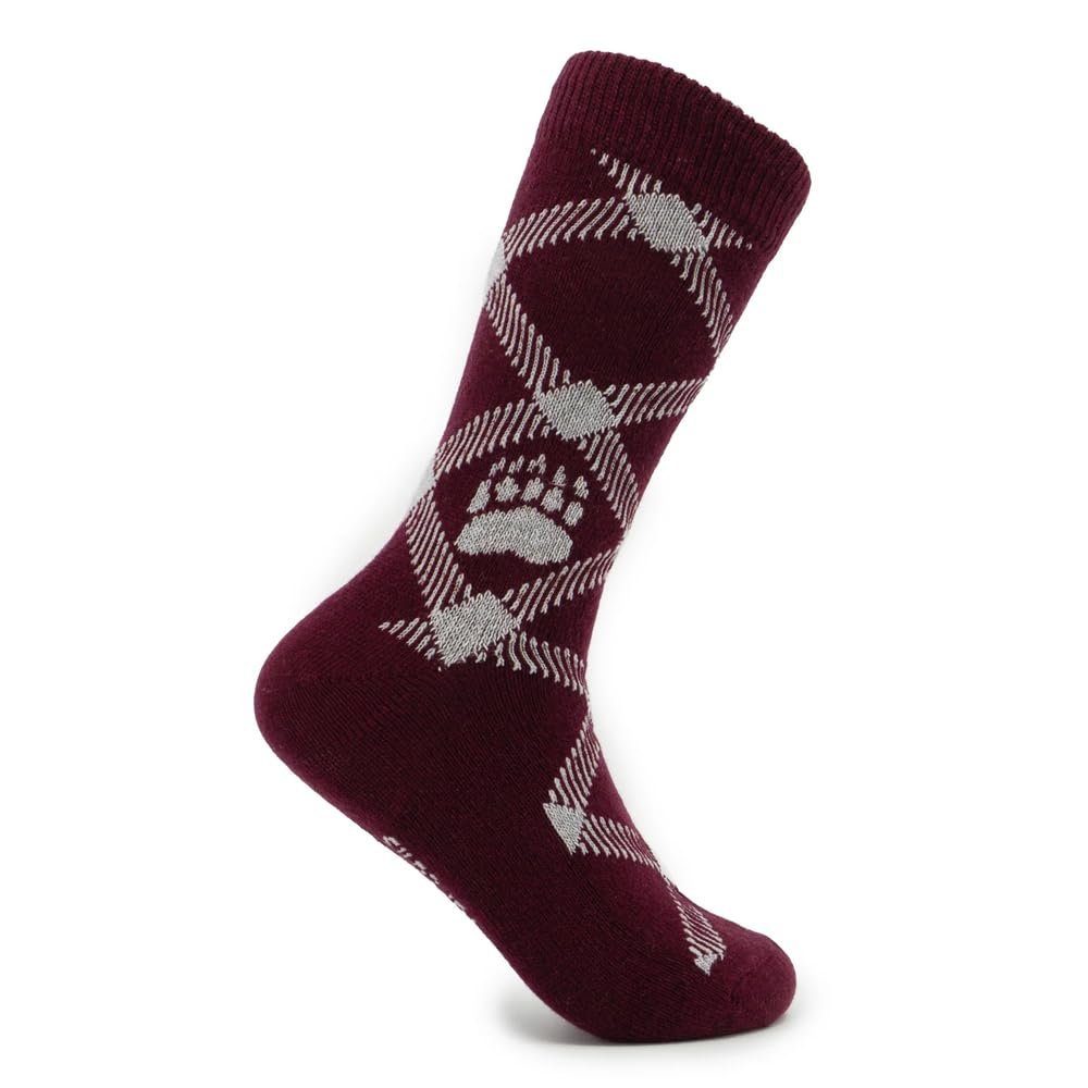 Timeless Tartans Montana Grizzlies Wool/Cashmere Dress Socks, Classic Collegiate Apparel, Officially Licensed Gift & Clothing Accessories