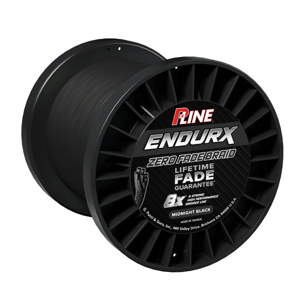 P-Line EndurX No Fade Braid 2500 Yard Midnight Black, PEBG-2500-65