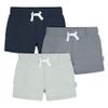 Gerber Baby Boys Toddler 3-Pack Pull-On Knit Shorts, Blues, 5T view 1