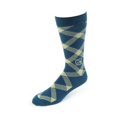 Timeless Tartans George Washington University Cotton Dress Socks, Classic Collegiate Apparel, Officially Licensed Gift & Clothing Accessories