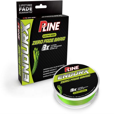 P-Line EndurX No Fade Braid 150 Yard Electric Green, PEBG-150-80