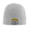 Army Ranger Tab with Airborne Wings Knitted Hat Winter Soft Warm Beanie Hats Gray view 1