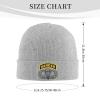 Army Ranger Tab with Airborne Wings Knitted Hat Winter Soft Warm Beanie Hats Gray view 2