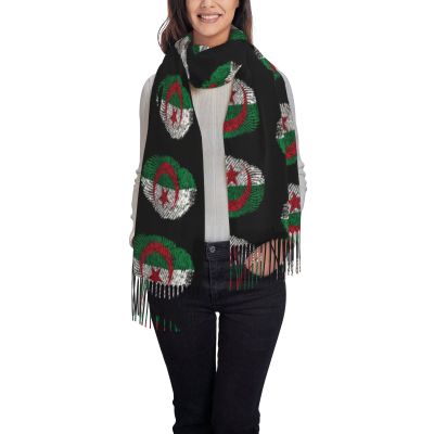Algeria-Dna Fingerprint Scarf For Women And Men Winter Warm Scarves Fashion Large Wraps, And Shawls