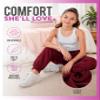 Sweet Hearts Girls Sweatpants - 2 Pack Soft Fleece Athletic Performance Jogger Girls Pants: Made in USA (Sizes 5-18), Size 5-6, Black/Coral view 4