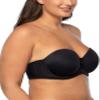 Vanity Fair Women's Beauty Back Smoothing Strapless Bra, 4-Way Stretch Fabric, Lightly Lined Cups up to H, Midnight Black view 1