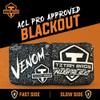 Titan Bags Venom 6" x 6" ACL PRO Approved Cornhole Bags - 4 Pack Blackout view 2