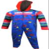 BioWorld Merchandising Mens Chucky Child's Play Adult Union Suit Pajama (X-Large) view 1