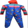BioWorld Merchandising Mens Chucky Child's Play Adult Union Suit Pajama (X-Large) view 2