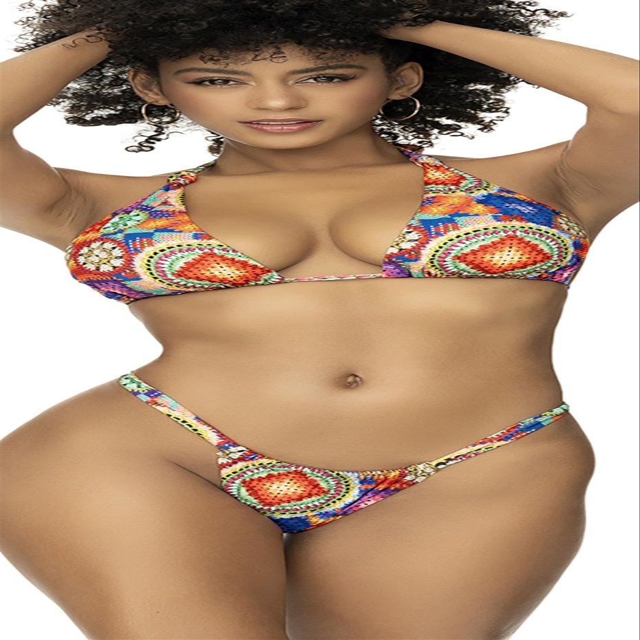 Mapal by Espiral Women's Standard Two Piece Swimsuit, Crochet Print