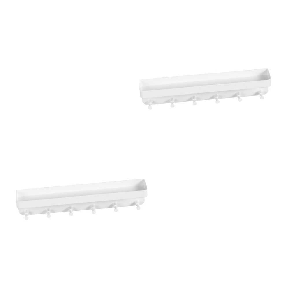 BESTOYARD 2pcs Trophy Medal Holder Metal Holder for Medals Medal Display Wall-Mounted Medal Hanger Medal Shelf Medal Hanger Holder Metal Stand Office Showcase with Tray Stainless Steel White