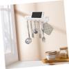 BESTOYARD 2pcs Trophy Medal Holder Metal Holder for Medals Medal Display Wall-Mounted Medal Hanger Medal Shelf Medal Hanger Holder Metal Stand Office Showcase with Tray Stainless Steel White view 4