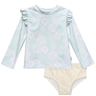 Gerber Baby Girls Rashguard Set Tropical 4 Years