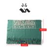 Letusto LUU MANLIC Women's Shawl Wrap Embroidered Tassel Scarf, Premium Quality, Oversize(73x27), Soft, Durability, Warm view 3