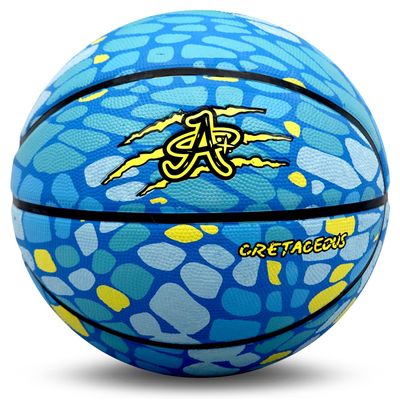 A Plus Collectibles Dinosaur Basketball, Official High Bounce Street Indoor/Outdoor Basketball Toddler, Youth, Adult/Full Size (Adult (Size 7), Raptor (Blue))