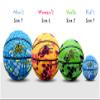 A Plus Collectibles Dinosaur Basketball, Official High Bounce Street Indoor/Outdoor Basketball Toddler, Youth, Adult/Full Size (Adult (Size 7), Raptor (Blue)) view 3