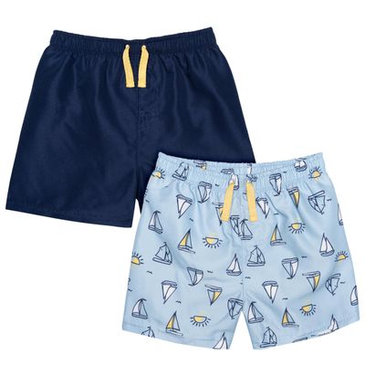 Gerber Toddler Boys' Swim Trunks, Sailboats, 4T