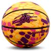 A Plus Collectibles Dinosaur Basketball, Official High Bounce Street Indoor/Outdoor Basketball Toddler, Youth, Adult/Full Size (Mini (Size 1), Triceratops (Orange)) view 1