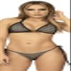 Mapal by Espiral Women's Standard Three Piece Swimsuit, Black/Nude view 1