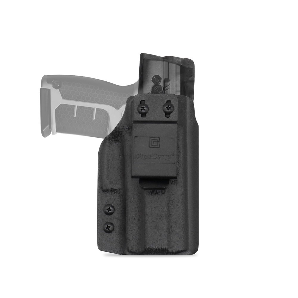 Clip & Carry IWB Kydex Holster for The BYRNA SD/EP Non-Lethal Pepper Launcher - Inside Waistband Concealed Carry - Audible Click Retention - USA Veteran Made (Black, Right-Hand)
