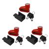 BESPORTBLE 3pcs Motorcycle Scooter Lock Theft Disc Brake Lock Easy Operation Security view 1