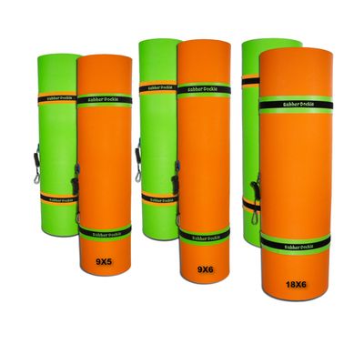 Rubber Dockie Floating Water Mat Pad for Swimming Lakes Boats Rivers Ocean (9x5 ft)