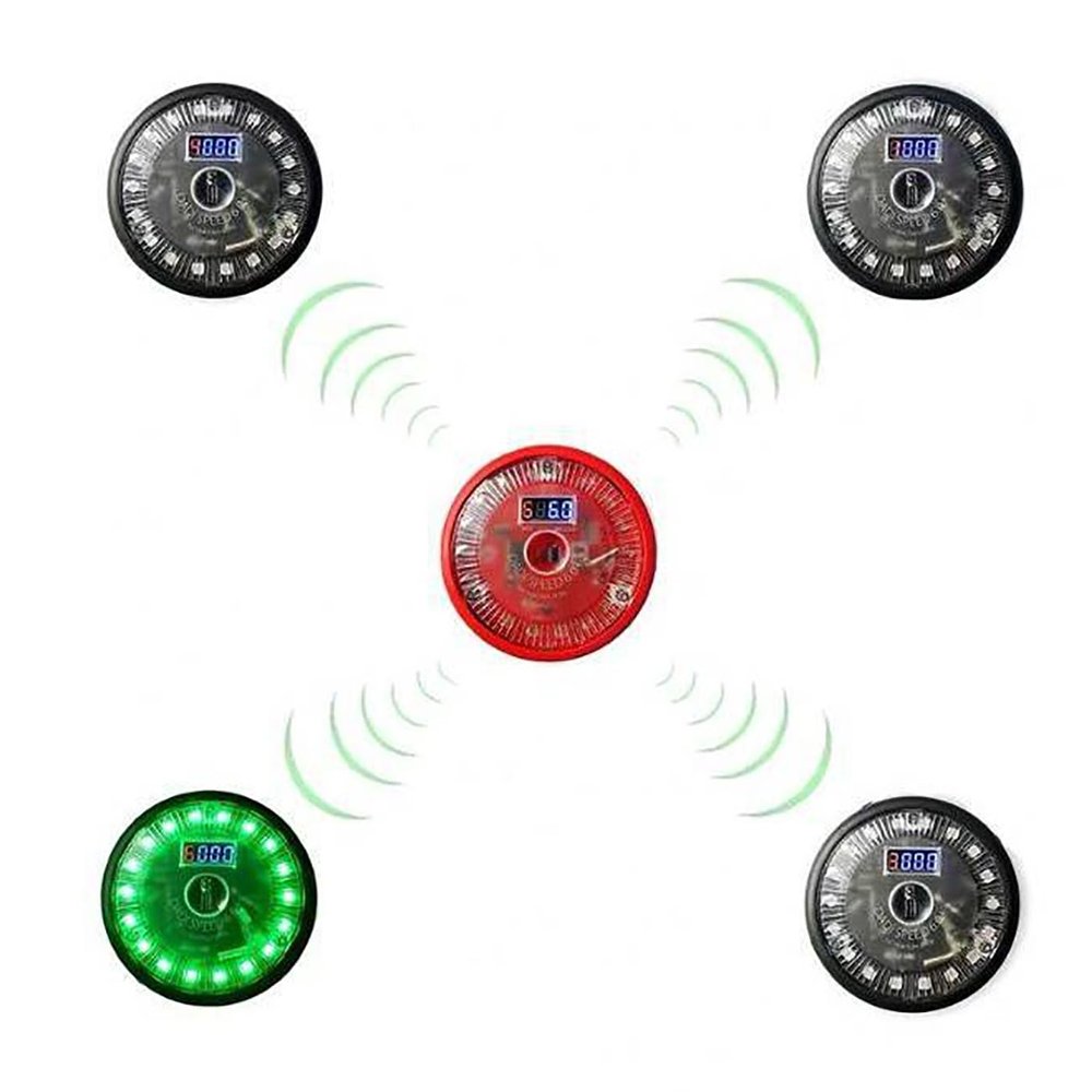 TsoLay Speed Agility Training Lights, Reaction Lights Training, Magnet Adsorption/Digital Record Design, Improve Reaction Time, Suitable for Fitness, Sports, Basketball, Soccer, Lacrosse, Boxing