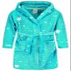 BTPEIHTD Kids Hooded Bathrobe Girls Soft Plush Hooded Flannel Pajamas Sleepwear Boys Spa Robe Aqua Stars 15-16 Years view 1