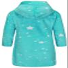 BTPEIHTD Kids Hooded Bathrobe Girls Soft Plush Hooded Flannel Pajamas Sleepwear Boys Spa Robe Aqua Stars 15-16 Years view 2