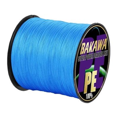 EARSHOT Fishing Line 4 Braided Fishing Line 300M 100M PE Multifilament Carp Sea Saltwater Floating Wire Accessories Fishing Braided Line (Color : Blue, Size : X4 100M 12LB 0.6)