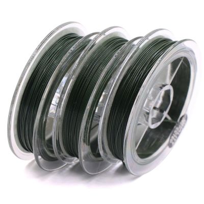 Fishing Line 10m Carp Fishing Line Coated Braided Hooklink Fishing Hair Rig Sinking Line for Carp Coarse Fishing Accessories Tackle Wire Fishing Braided Line (Color : A, Size : 15lb)