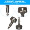 A139 SKS roof Rack Key,Yakima Replacement Key,Replacement Keys for Yakima SKS Ski,Roof Racks,Cargo Box,Carrier Racks and Crossbars with Code Series A139[2 Pack] view 4