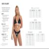 Eidon Women's Standard Rose Bandeau Style Bikini Top Swimsuit with Back Adjustability, Tropical Paradise view 4