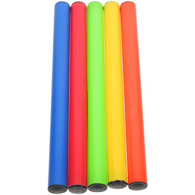 VICASKY Professional Relay 5pcs Game Relay Sticks for School Sports Durable and Reusable Plastic Sticks