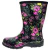 Kprm Women's Rain Boots Waterproof Mid Calf Rubber Garden Boots for Women Outdoor Mud Work with Comfort Insole (Midsummer Black, 9) view 4
