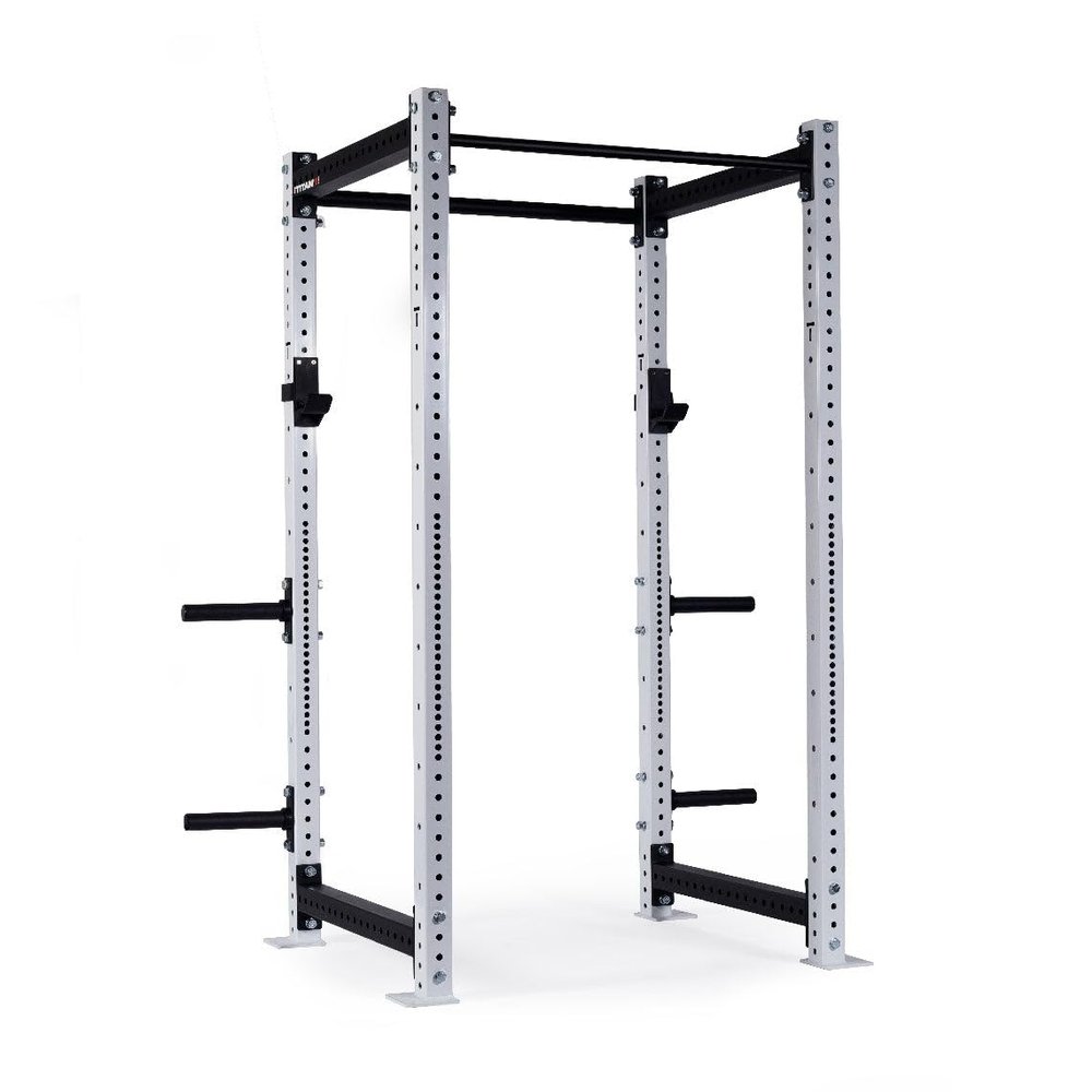 Titan Fitness X-3 Series 90" Orange Bolt-Down Power Rack, 36" Depth, Rackable 1650 LB Cage, 1.25" and 2" Pull Up Bars, Standard J-Hooks, Weight Plate Holders, Weightlifting and Strength Training