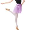 Women Solid Light Purple Chiffon Wrap Over Scarf Mini Ballet Skirts for Ballerina Dancer Classes Practise Performance view 2