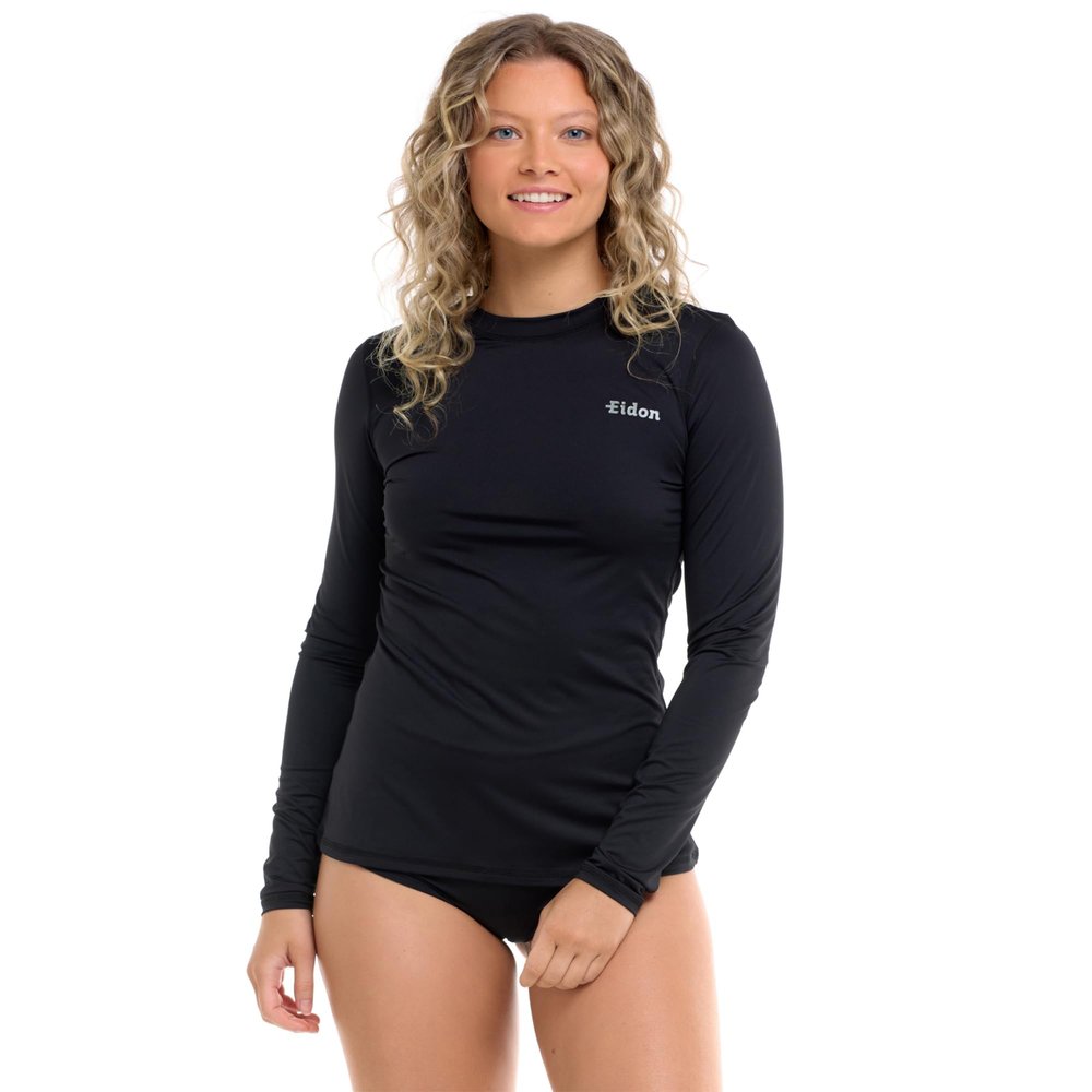 Sun Seeker Long Sleeve Rashguard with UPF 50 Black Licorice