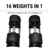 Vlex Heavy Adjustable Dumbbell Weights (Set of 2)  up to 32 Kg/70lbs  with Free Holder. view 3
