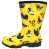 Kprm Women's Rain Boots Waterproof Mid Calf Rubber Garden Boots for Women Outdoor Mud Work with Comfort Insole (Chickens Yellow, 10) view 4