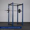 Titan Fitness X-3 Series 90" Navy Bolt-Down Power Rack, 36" Depth, Rackable 1650 LB Cage, 1.25" and 2" Pull Up Bars, Standard J-Hooks, Weightlifting and Strength Training view 4