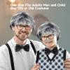 ATTBEA Old Man Costume Wig for Kids 100 Days of School Costume for Boys Old People Costume Set for Adults Men Halloween costume view 4